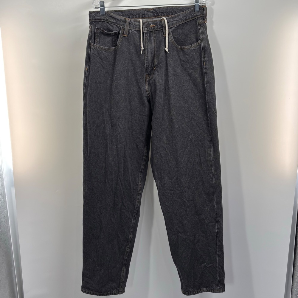 Levi's Super Baggy Jeans 32x34 Black Out Rinse Dark Wash A42980004 Loose Fit Y2K - Picture 4 of 7